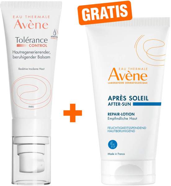 Avene Tolerance Control Balsam 40 ml + gratis Repair-Lotion nach der Sonne 50 ml