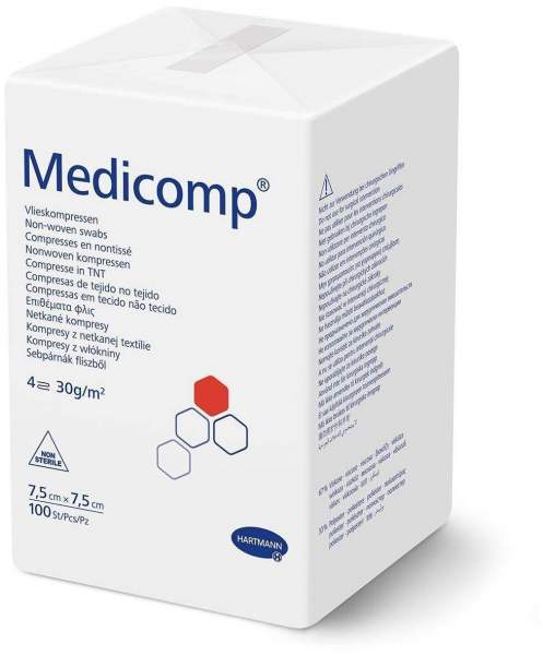 Medicomp Kompresse 7,5 X 7,5 cm Unsteril 100 Stück