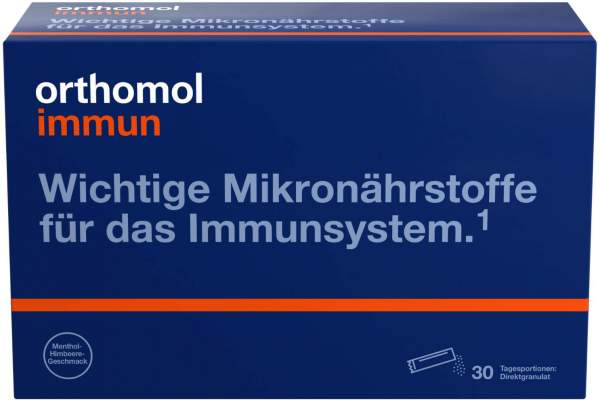Orthomol Immun Direktgranulat Himbeer-Menthol 30 Beutel