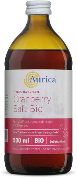 Cranberry 100 % Direktsaft Bio 500 ml Saft