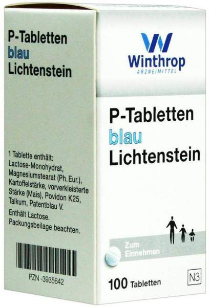 P Tabletten Blau Lichtenstein 100 Stück