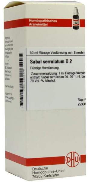Sabal Serrulatum D2 Dilution 50 ml Dilution