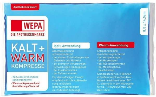 Kalt - Warm Kompresse 8,5 X 14,5 cm 1 Kompresse