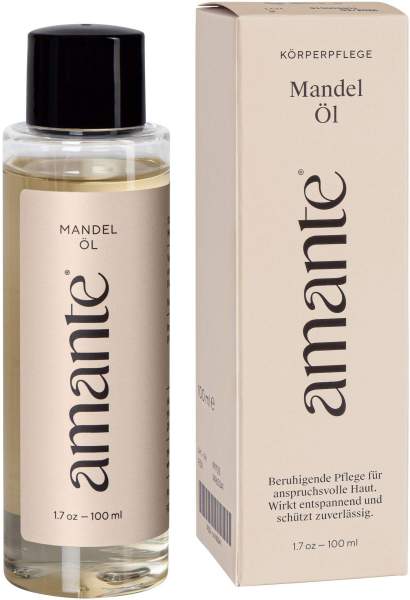 Mandelöl 100 % Rein Hautpflegeöl Amante 100 ml