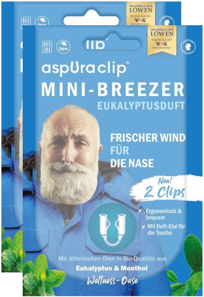 Aspuraclip Mini-Breezer Eukalyptus 2 x 2er Set