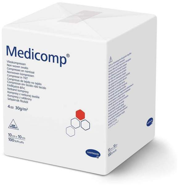 Medicomp Unsteril 10 X 10 cm 100 Kompressen