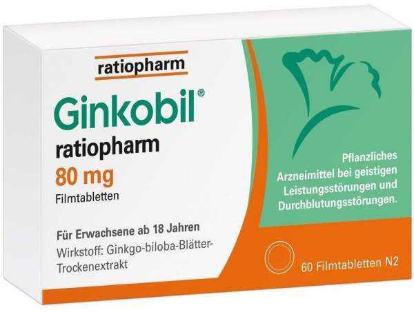Ginkobil ratiopharm 80 mg 60 Filmtabletten