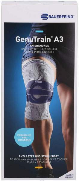 Genutrain A3 Kniebandage Rechts Gr.1 Natur Beige