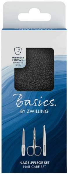 Zwilling Basics Etui Maniküre 3 Teilig Schwarz 1 Stück