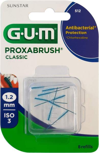 GUM Proxabrush Classic Ersatzbürsten 1,2 mm 8 Stück