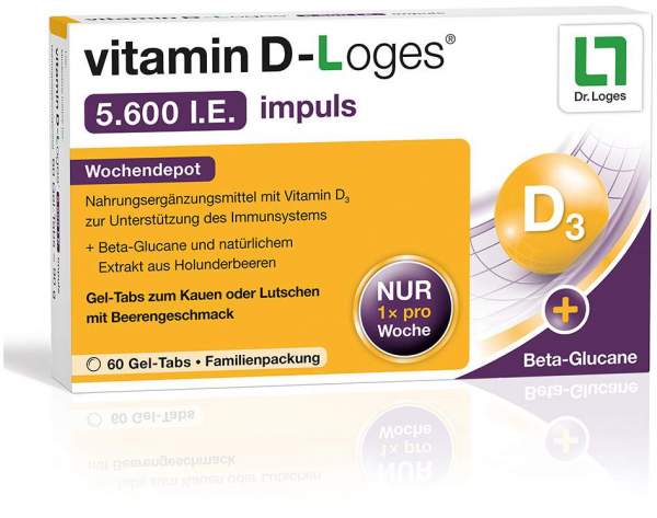 Vitamin D-Loges 5.600 I.E. Impuls 60 Gel-Tabs