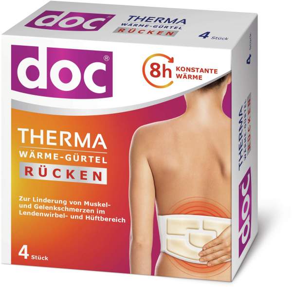 Doc Therma Wärme-Gürtel Rücken 4 Stück