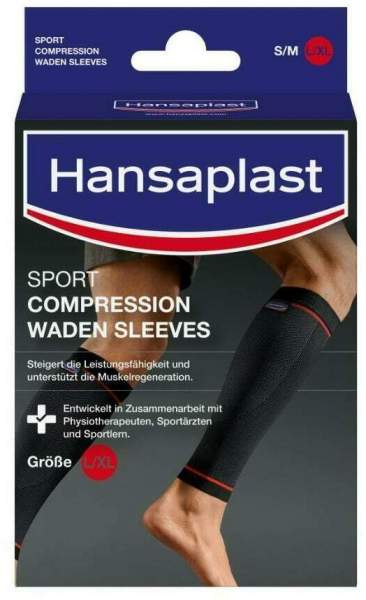 Hansaplast Sport Compression Waden Sleeves Gr.L - Xl 1 Paar