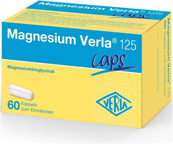 Magnesium Verla 125 mg 60 Kapseln