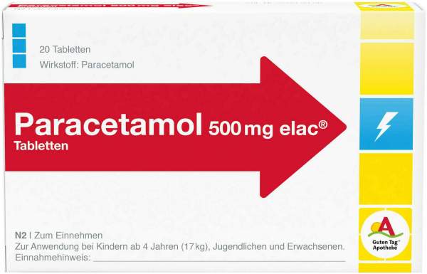 Paracetamol 500 mg Elac Tabletten