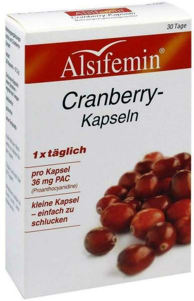 Cranberry 36 mg Pac Alsifemin 30 Kapseln