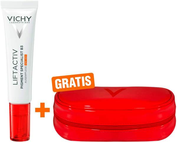 Vichy Liftactiv Pigment Specialist B3 Augenpflege LSF 50 15 ml + gratis Kosmetiktasche XMas 1 Stück