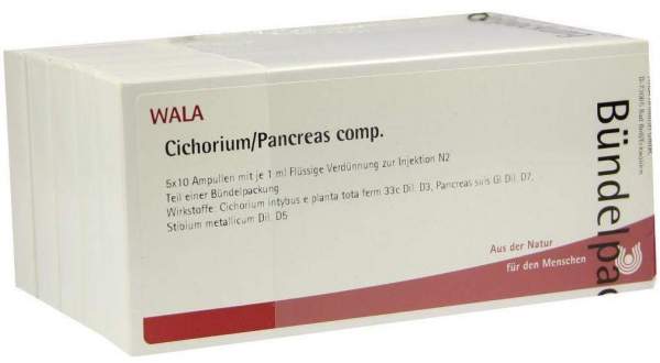 Wala Cichorium Pancreas Comp. Ampullen Set 50 X 1 ml