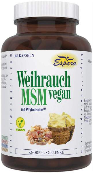 Weihrauch MSM vegan 180 Kapseln