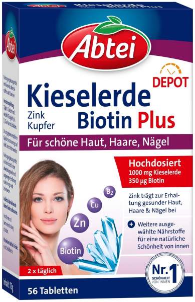 Abtei Kieselerde Biotin Plus Depot Tabletten 56 Stk.