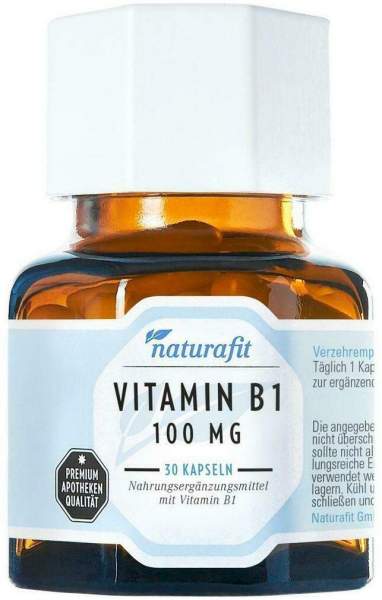 Naturafit Vitamin B1 100 mg Kapseln 30 Stück