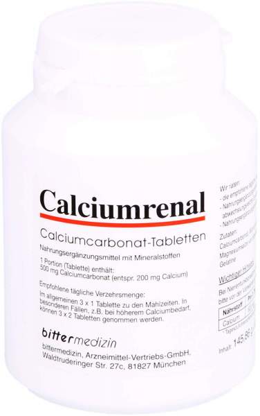 Calcium Carbonicum Calciumrenal 200 Tabletten