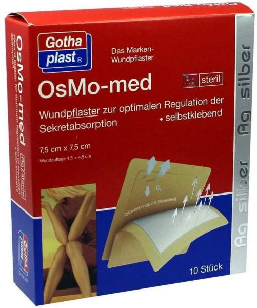 Osmo Med AG Wundpflaster Steril 7,5x7,5cm