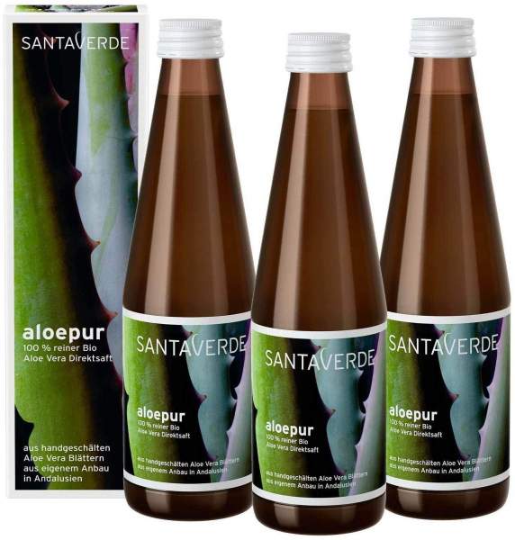 Aloe Vera Saft 100% Kba Sparpack 3 X 330 ml