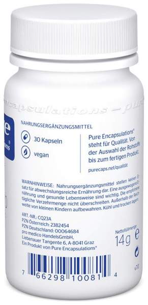 Pure Encapsulations Coq10 250 mg 30 Kapseln
