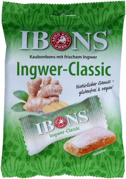 Ibons Ingwer Classic Tüte Kaubonbons 92 G