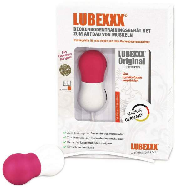 LUBEXXX 1 Beckenboden Trainer + 50 ml Gleitgel Set