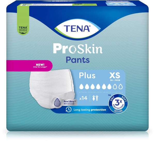 Tena Pants Plus X - Small 50 -70 cm Confiof 14 Stück