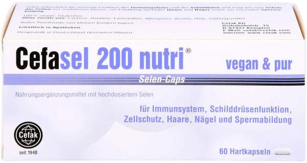 Cefasel 200 nutri Selen-Caps 60 Stück
