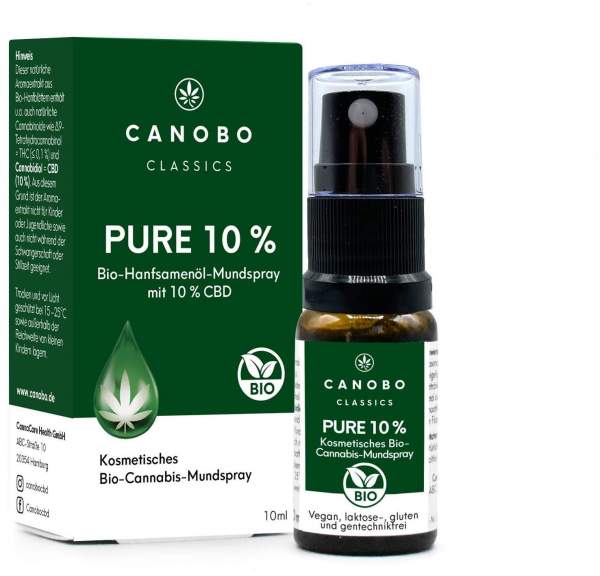 Canobo Pure 10 % Bio CBD Mundspray 10 ml