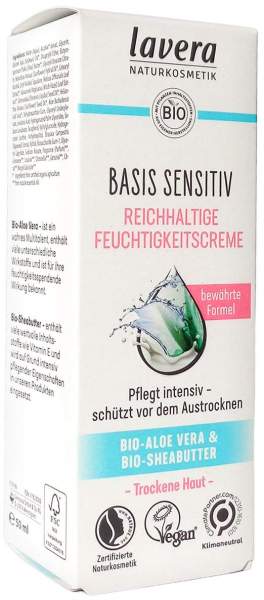 Lavera basis sensitiv reichhaltige Feuchtigkeitscreme 50 ml