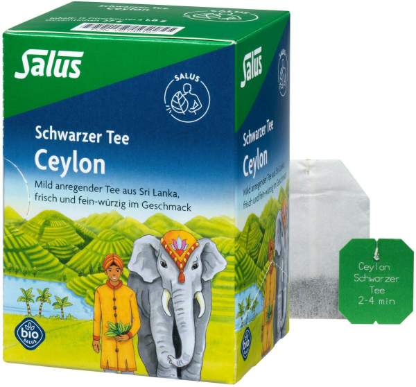 Ceylon Schwarzer Tee Bio Salus 15 Filterbeutel