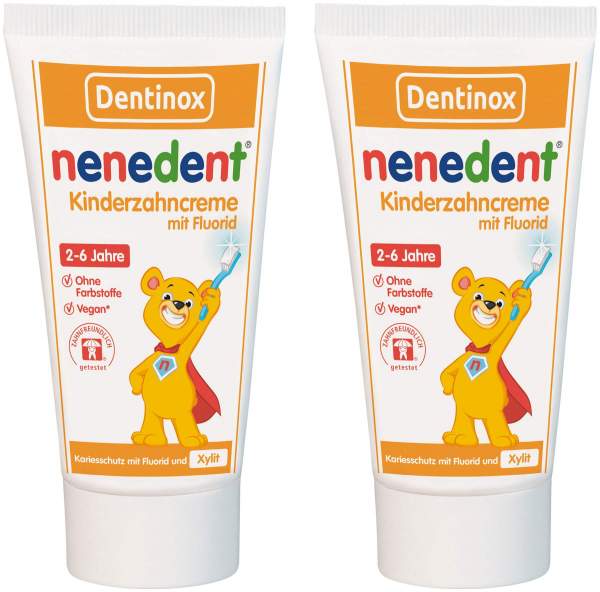 Nenedent Zahncreme m.Fluorid 2 bis 6 Jahre 2 x 50 ml