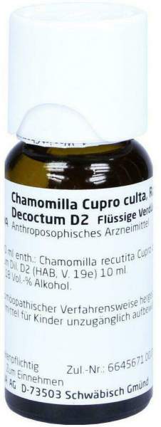 Weleda Chamomilla Cupro Culta, Radix Ethanol. Decoctum D2...