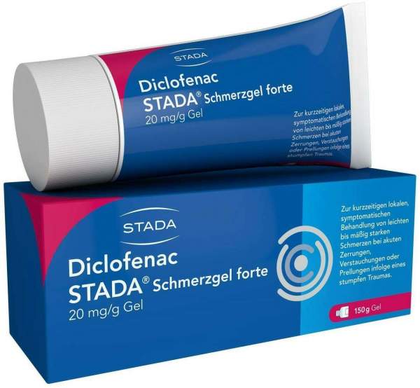 Diclofenac Stada Schmerzgel forte 20 mg je g 150 g