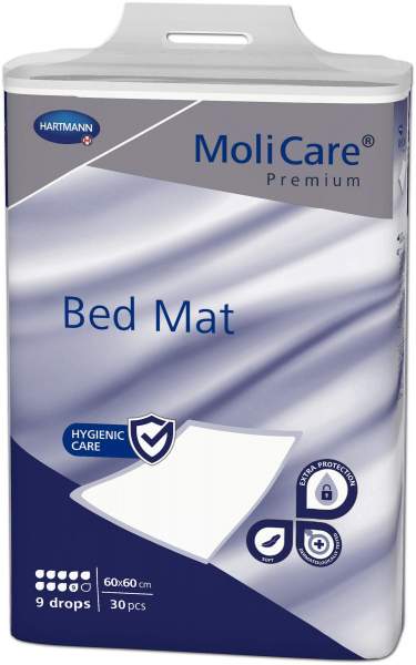 Molicare Premium Bed Mat 9 Tropfen 60 X 60 cm 30 Stück