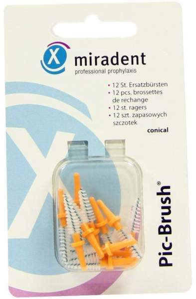 Pic Brush Interdentalbürsten Orange Konisch 12 Stück