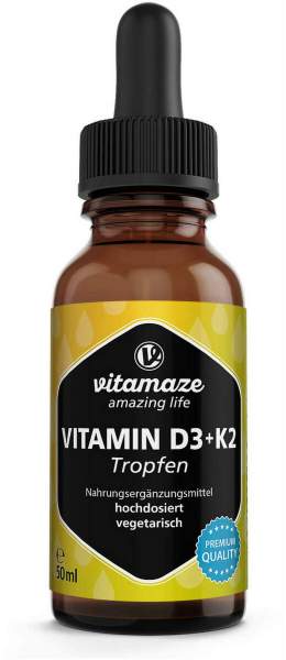 Vitamin D3 K2 1000 I.E. Tropfen Hochdosiert 50ml
