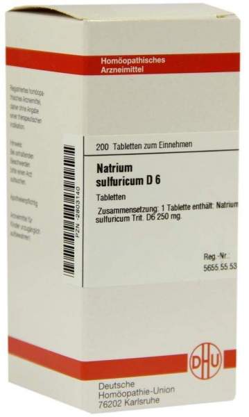 Natrium Sulfuricum D 6 200 Tabletten