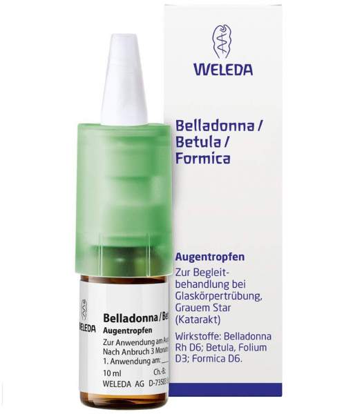 Weleda Belladonna Betula Formica 10 ml Augentropfen