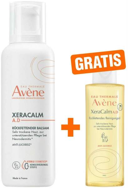 Avene XeraCalm A.D Balsam 400 ml + gratis XeraCalm Reinigungsöl 100 ml