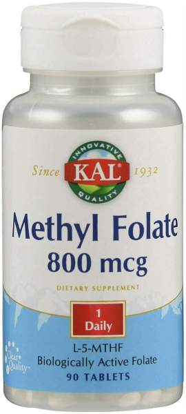 Methyl Folat 800 µg Ultra Folate Kal 90 Tabletten