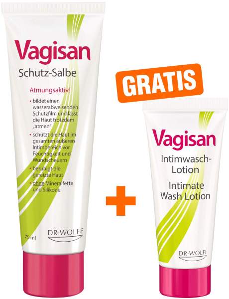 Vagisan Schutz Salbe 75 ml + gratis Vagisan Intimwaschlotion 10 ml