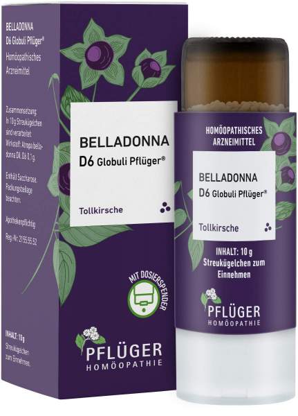 Belladonna D6 Globuli Pflüger 10 g