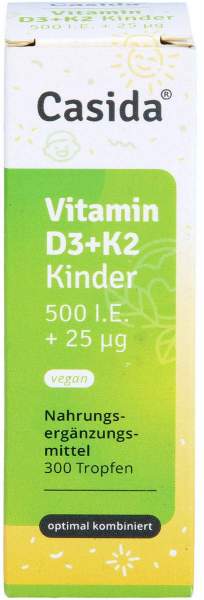 Vitamin D3 K2 Tropfen Kinder vegan 10ml
