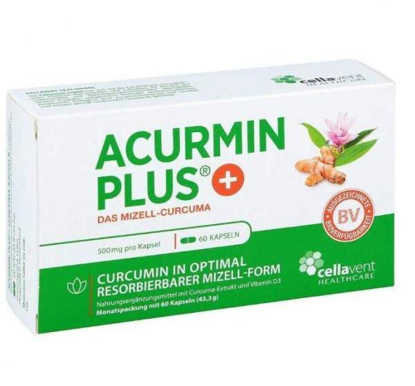 Acurmin Plus das Mizell - Curcuma 60 Weichkapseln